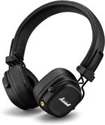 Marshall Major IV Bluetooth Wireless On-Ear Headphones – 80 Hours Battery Life, Quick Charge, Foldable Design, Iconic Marshall Sound – Black